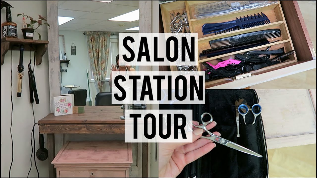 SALON STATION TOUR + WHAT TOOLS I STILL USE FROM BEAUTY SCHOOL
