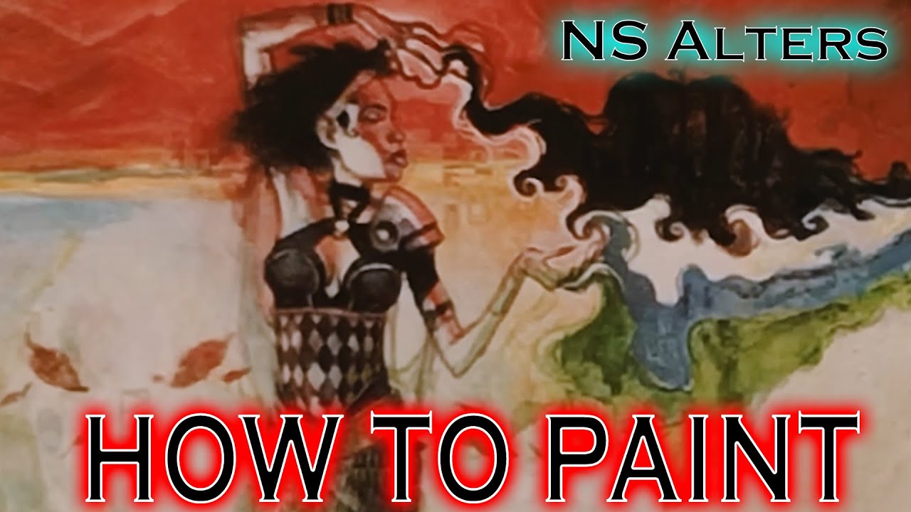 How to Paint Back to Basics - MTG Card Alters