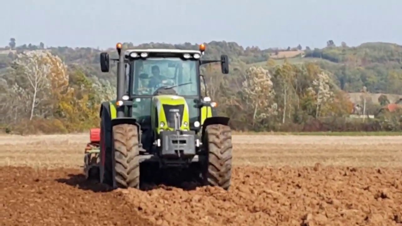 Od žetve do setve . Branje kukuruza & direktna setva pšenice 2016. Claas arion 640