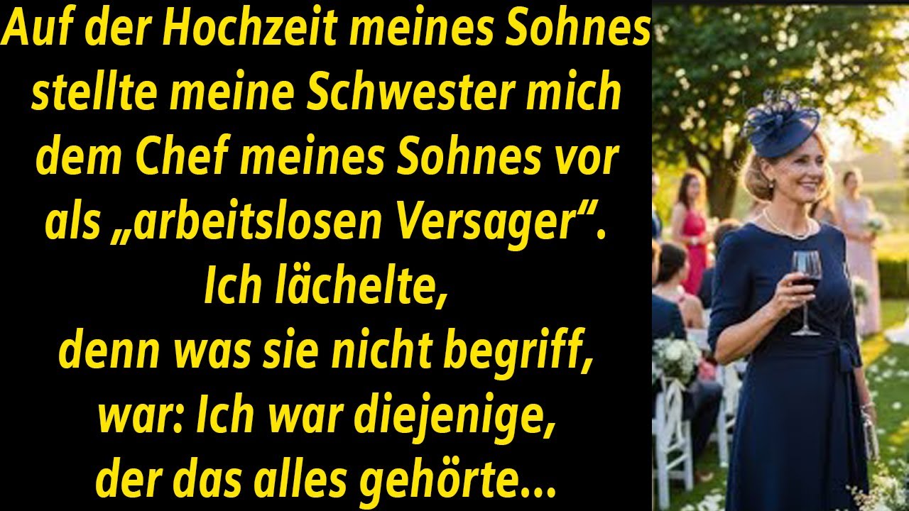 MEINE SCHWESTER NANNTE MICH ARBEITSLOSER VERSAGER — IHR CHEF FEUERTE SIE