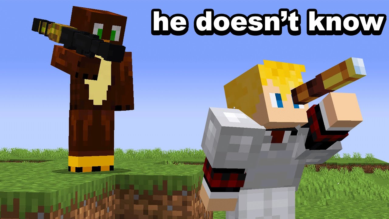 Fooling my Friend who thinks He's Alone in Minecraft