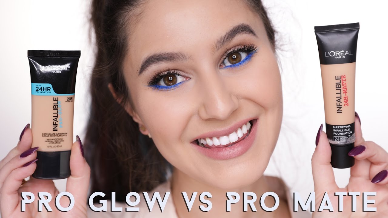 L'Oreal PRO MATTE vs PRO GLOW |  First Impressions