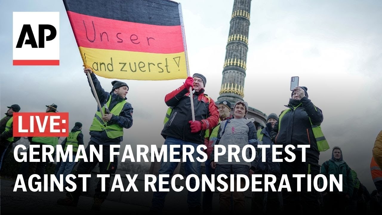 LIVE: German farmers protest against tax reconsideration