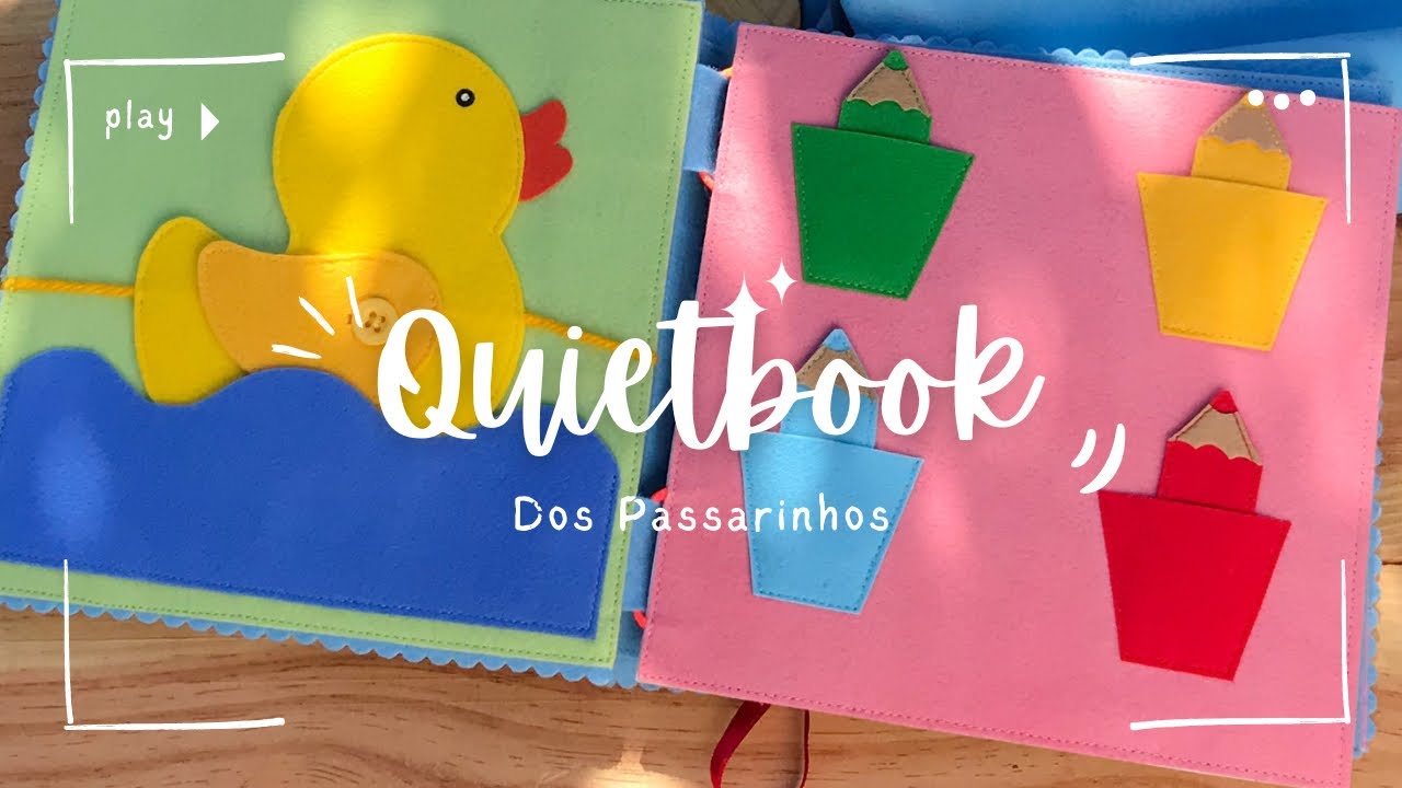 Quiet Book - Livro Sensorial em Feltro!