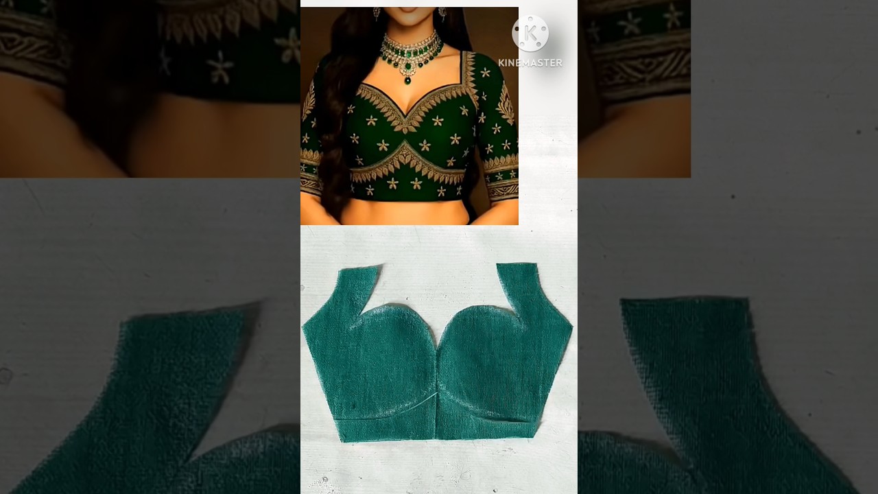 Trending blouse Front Neck designs cutting and stitching ✂️🪡✂️#shorts #youtubeshorts #song