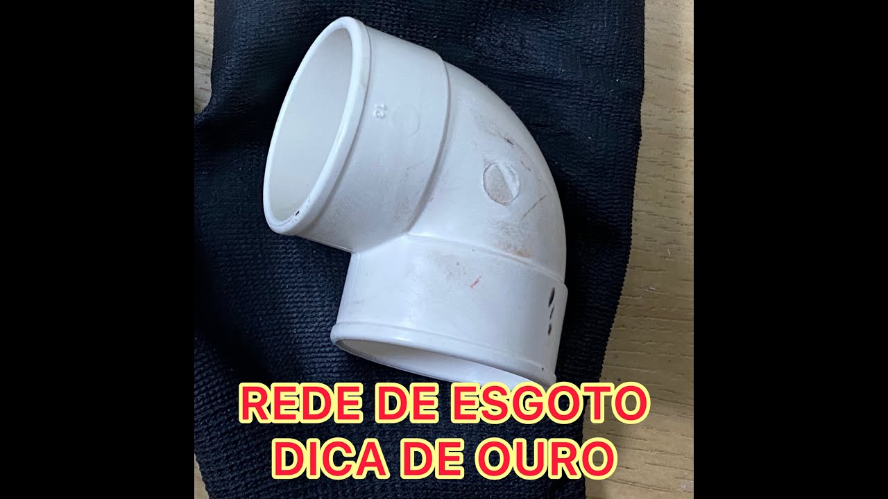 Qual a forma correta de utilizar o joelho de esgoto de 90 graus, de qualquer diâmetro.