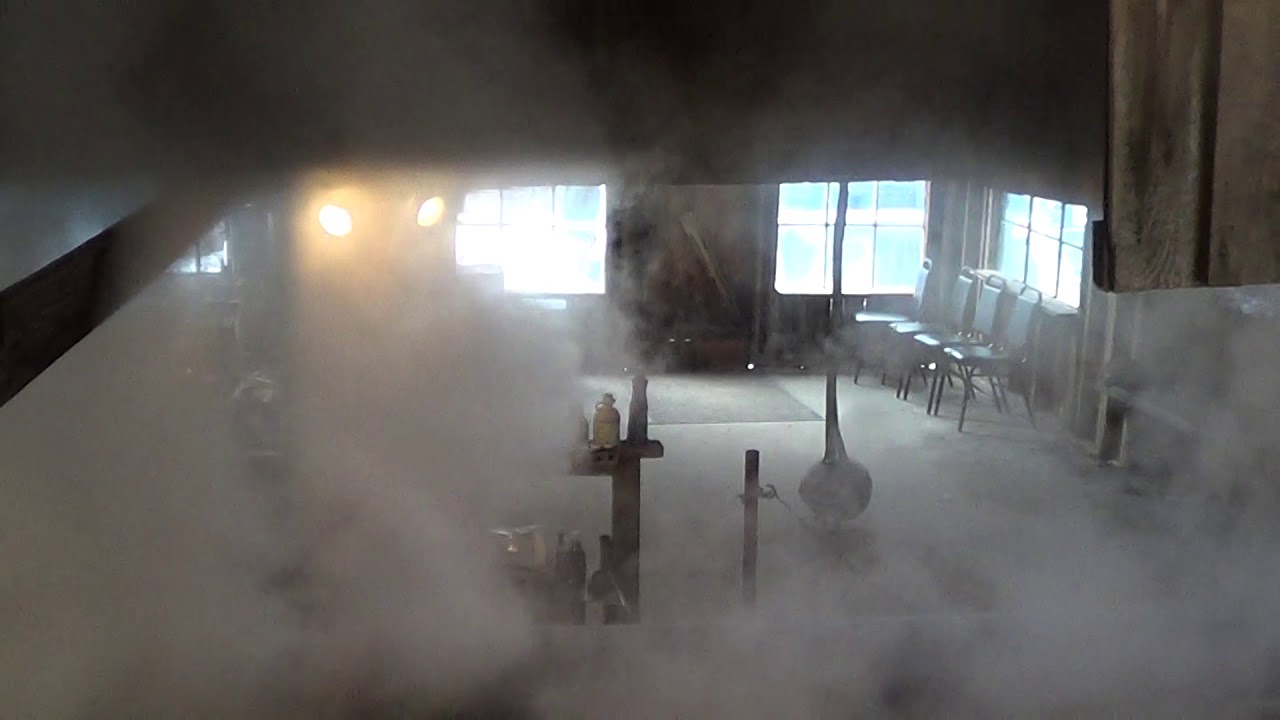 Demonstration of how Maple Syrup is made at Parker's Maple Barn Saturday 3/24/18