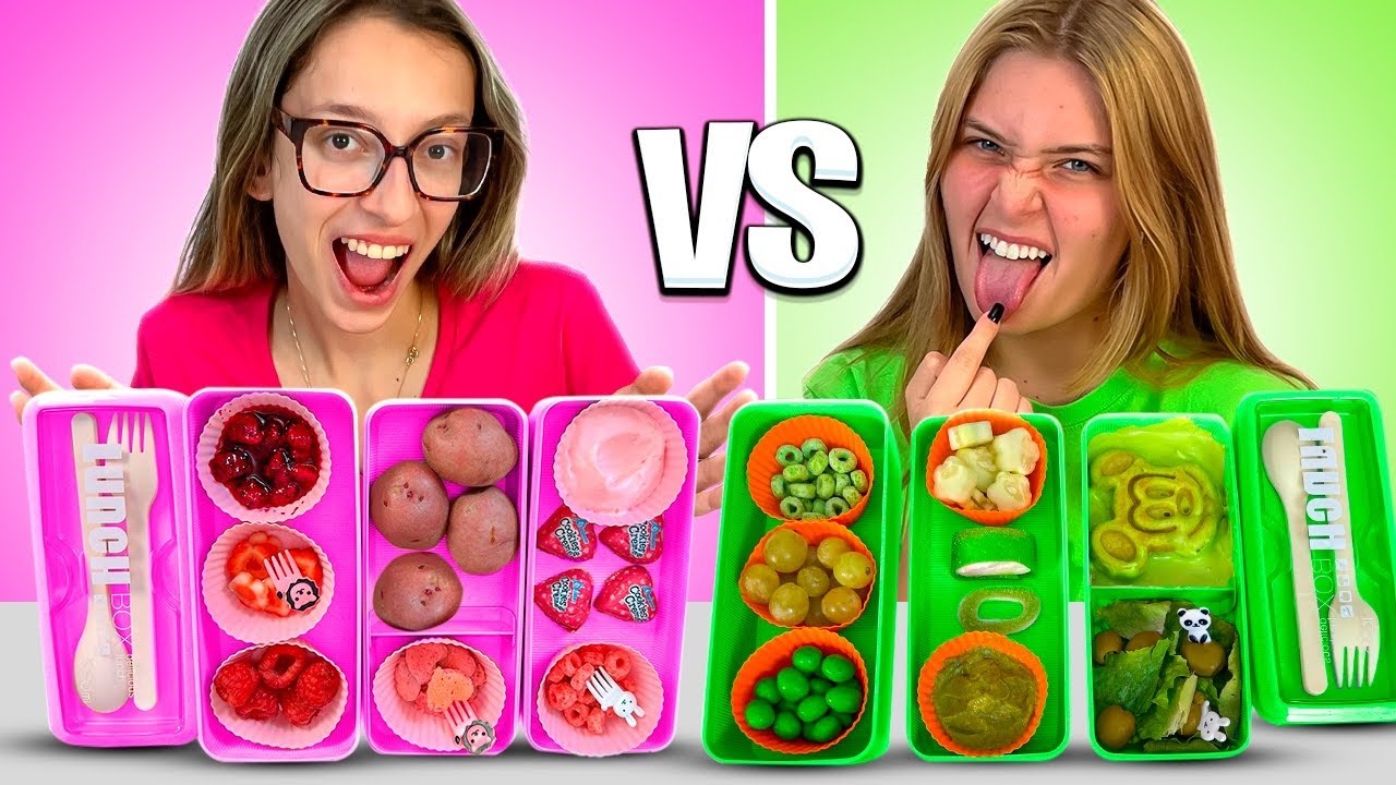 QUEM MONTAR A MELHOR LANCHEIRA DA SUA COR GANHA! VERDE VS ROSA