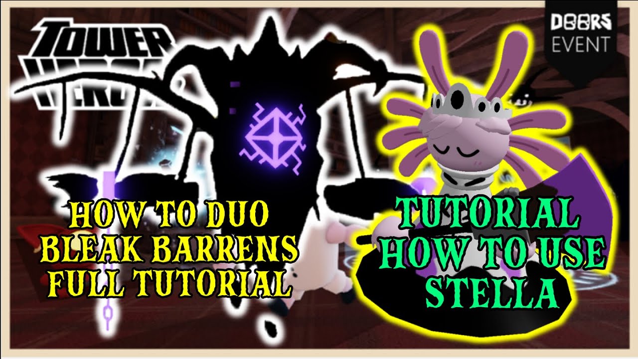 How to DUO Bleak Barrens Hard Mode Challenge in Roblox Tower Heroes + (Tips how to use Stella)