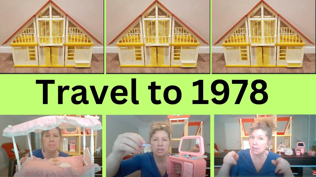 Time Travel with me to 1978 Experience Barbie Dream House with All the Furnishings