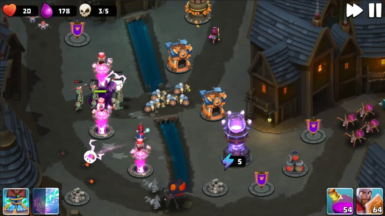 Castle Creeps TD - Chapter 26 Level 103 Gathering Storm 3 Stars (Without Sentinel)