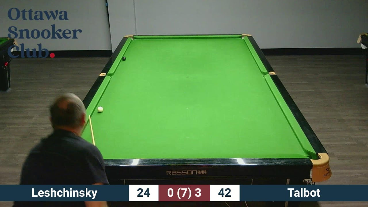 Ottawa Snooker Club - League Match Leo Leshchinsky vs Glenn Talbot