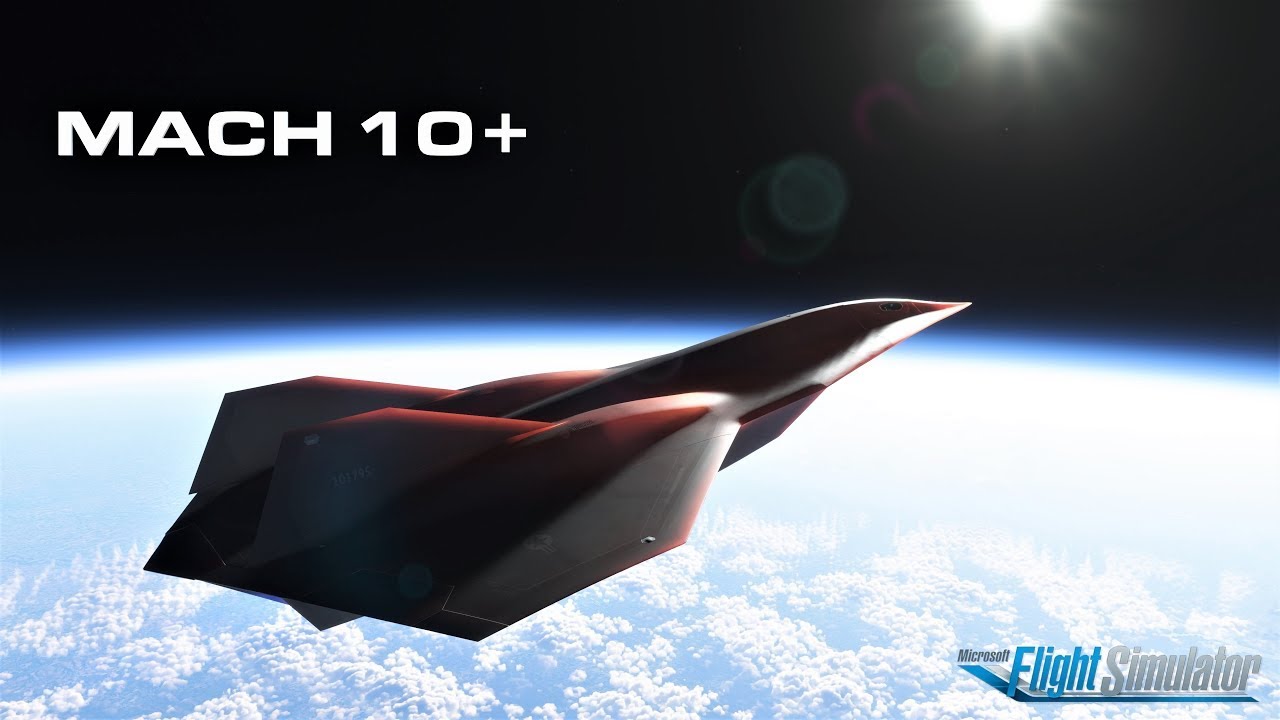 Microsoft Flight Simulator Experimental Darkstar Mach 10!