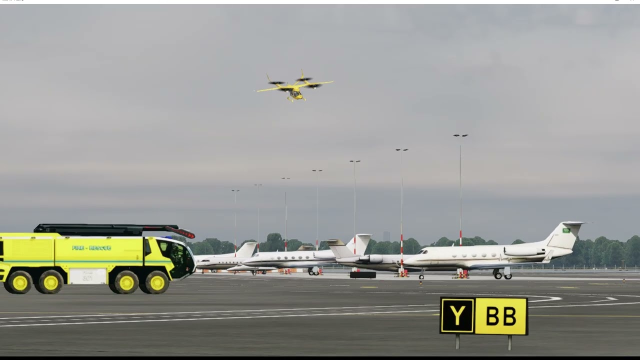 KLGA ALIA 250 VTOL LANDING DRONE POV XPLANE 12