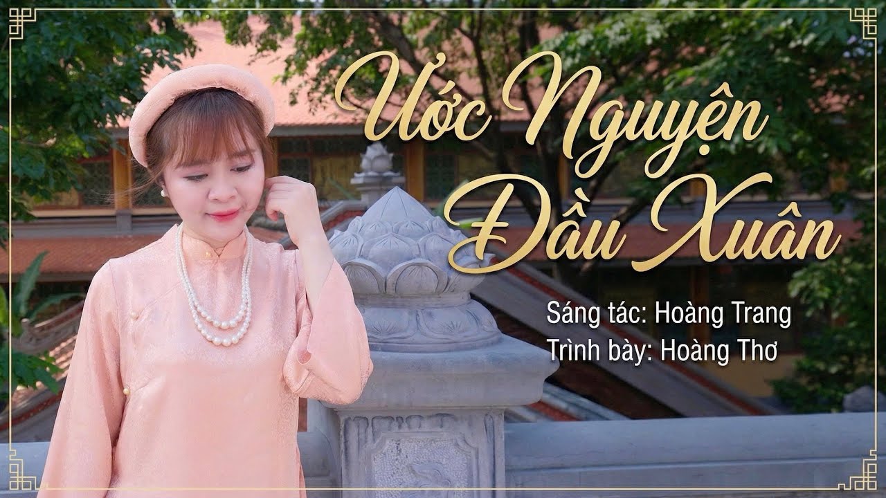 Karaoke Ước Nguyện Đầu Xuân ( ST: Hoàng Trang)| Hoàng Thơ | Beat Nhạc Xuân 