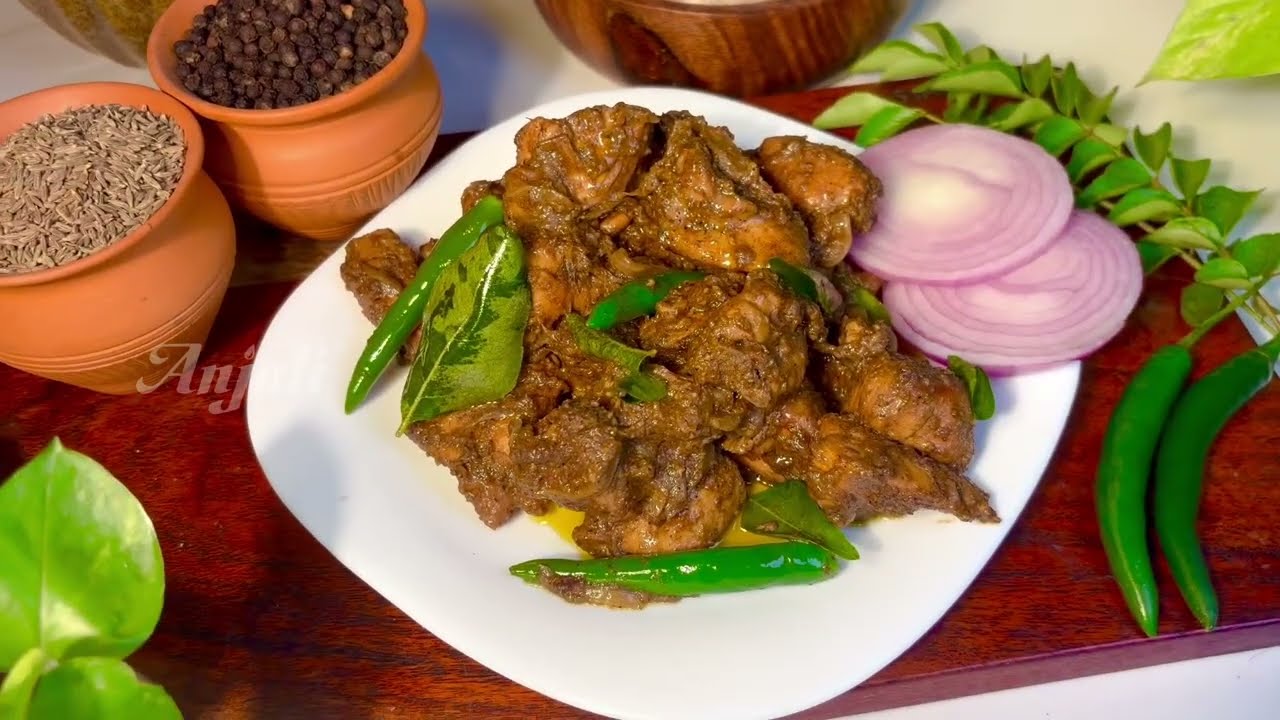 சிக்கன் மிளகு வறுவல் | Spicy Black Pepper Chicken You Must Try! | Anjali Sesame Oil