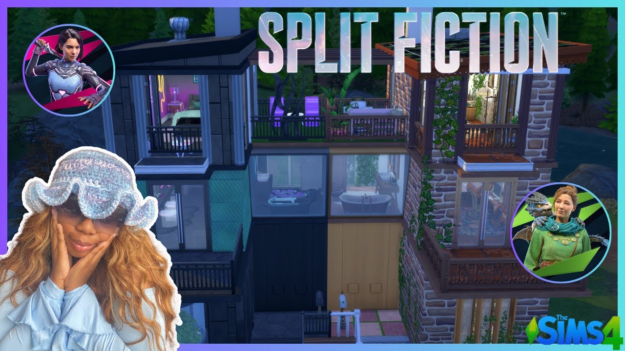 Building a House inspired by Split Fiction in the Sims4