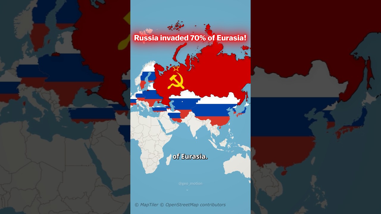 Rosja najechała 70% Eurazji😳