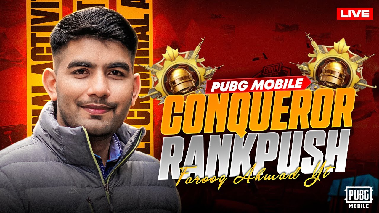 Conqueror Rank Push with Super Smooth Graphic 🔥 PUBG MOBILE Live 🔥