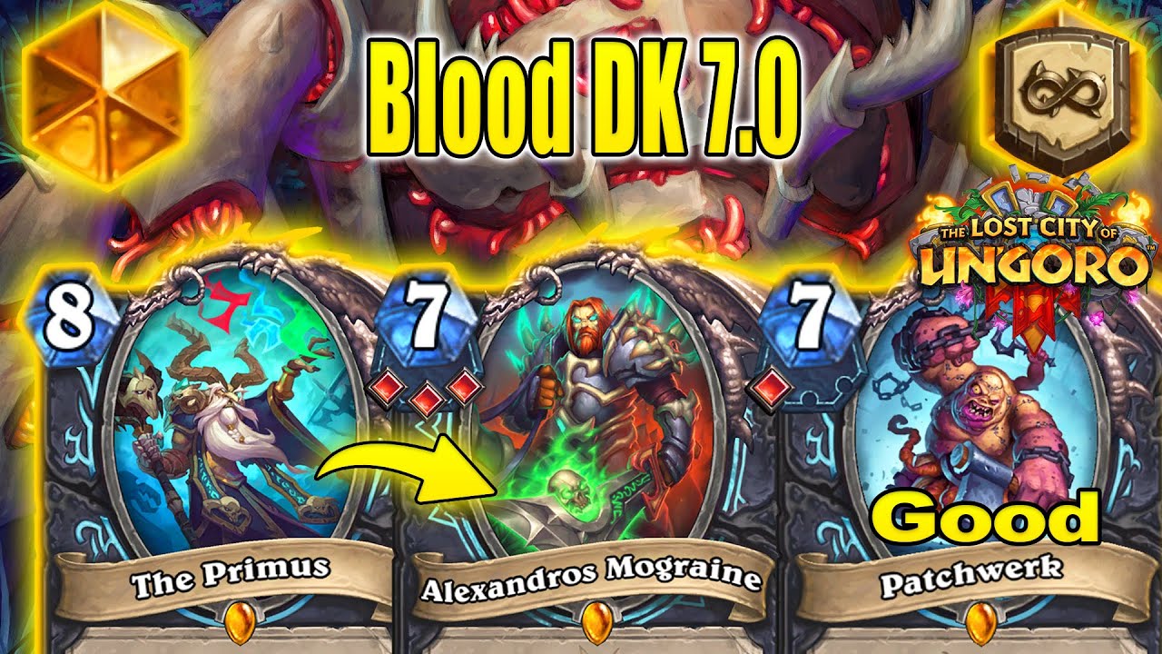 Triple Blood DK Deck 7.0 With Over 50HP is SO GOOD At The Lost City of Un'Goro | Hearthstone