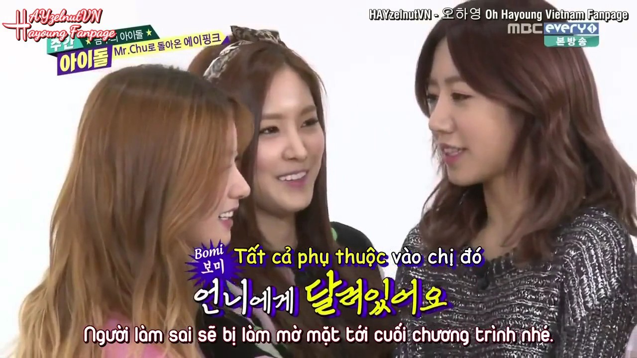 [HAYzelnutVN] [VIETSUB] (Tổng hợp) Weekly Idol - APINK Random Play Dance