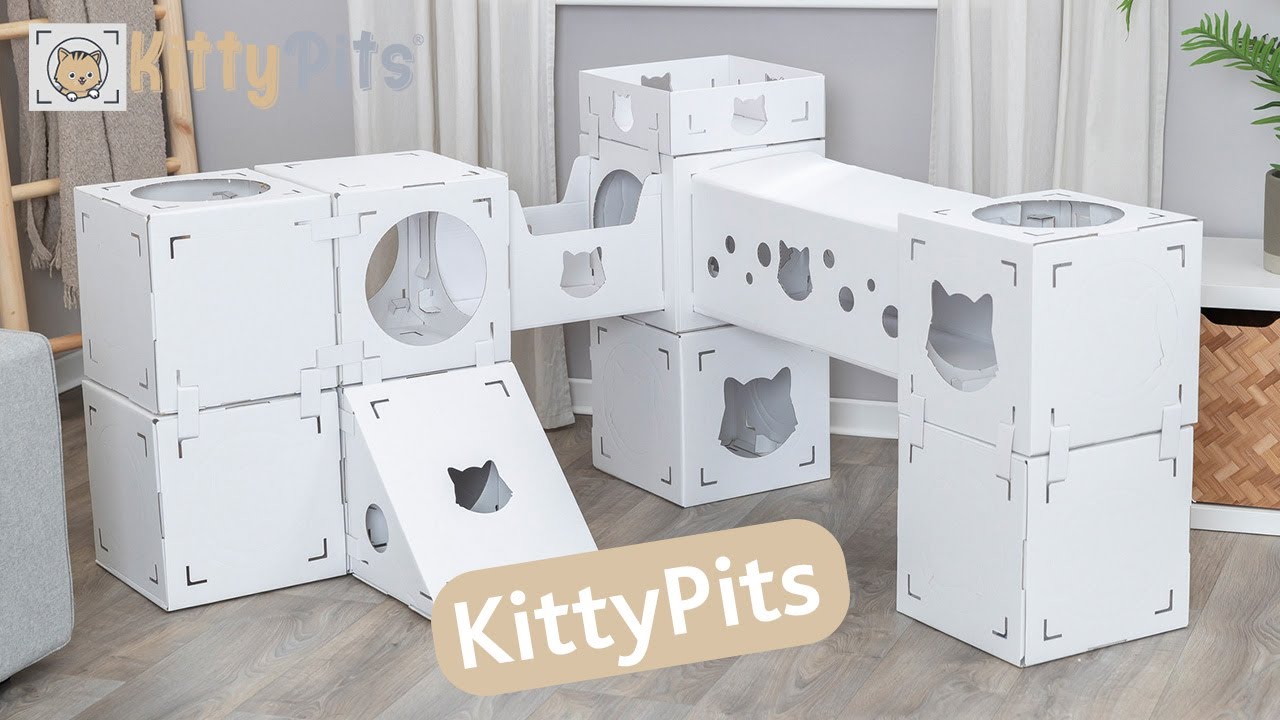 KittyPits Châteaux en carton pour chats pour grimper, se cacher et se détendre - TRIXIE
