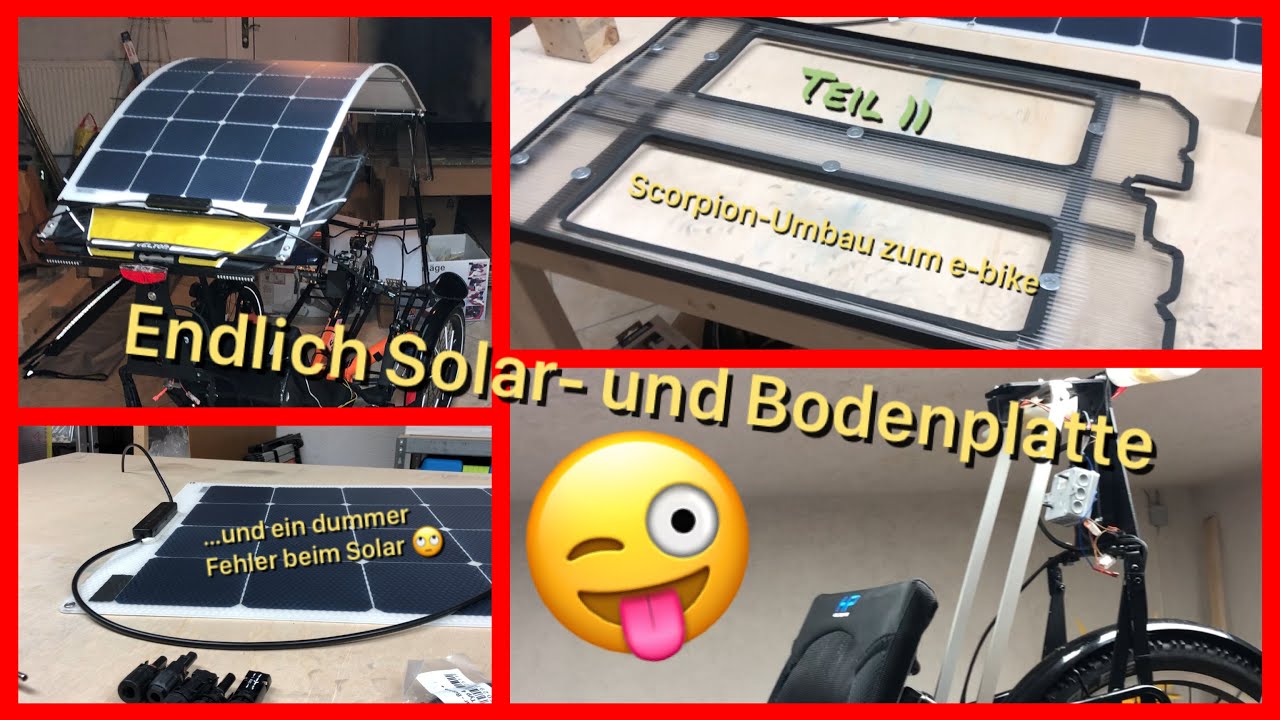 #11 Velomobil fetzt 😁 Solarplatte, Dachverstärkung und Bodenplatte 😜