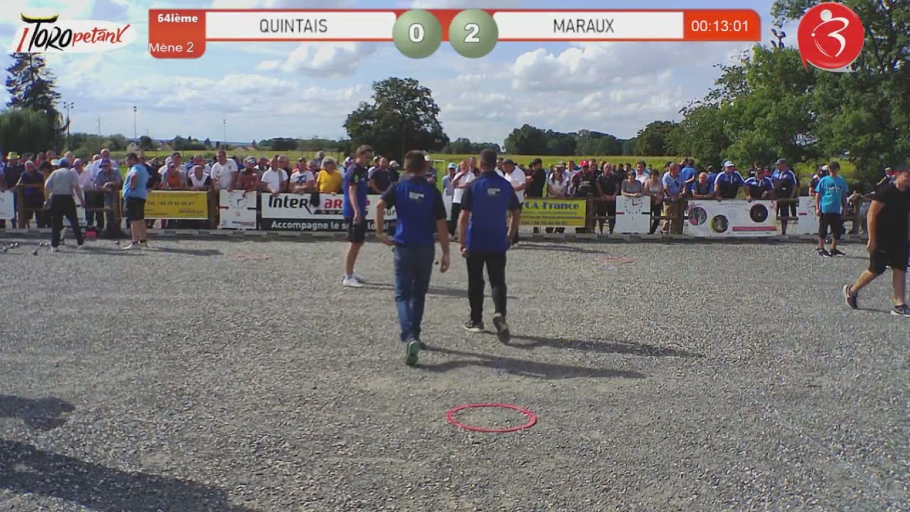 BOURBON-LANCY NATIONAL 2021 : 64ieme : QUINTAIS/SUCHAUD/LUCIEN vs MARAUX/MARAUX/JACQUIN