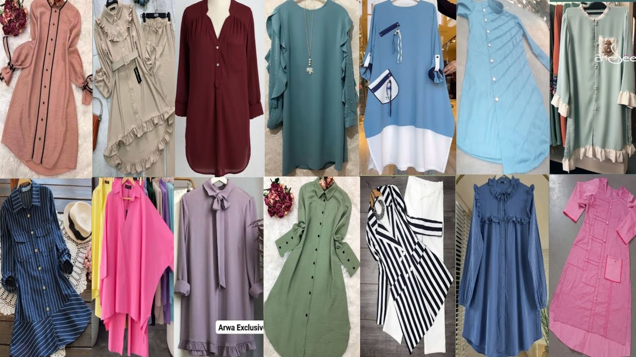 Cutest Tops for College, University Going Muslim Girls🥰2025 Latest♥️Hijabi🧕Outfits ❤️❤️♥️