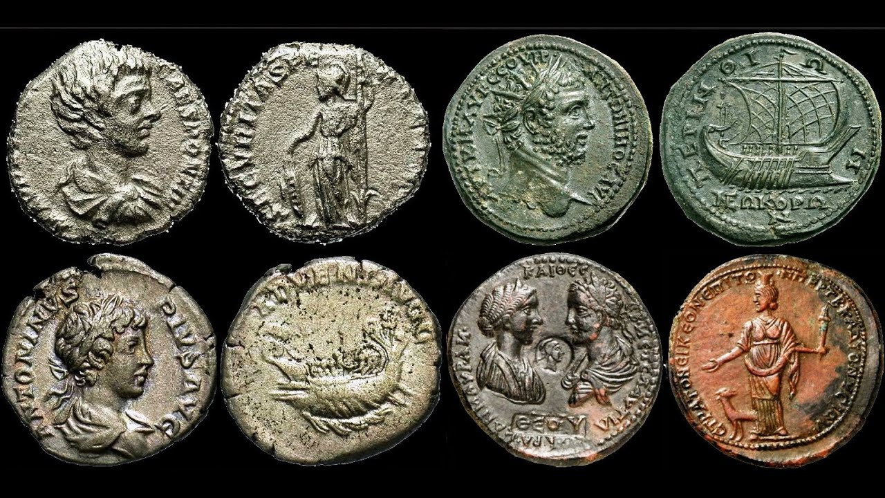 ✅ Монеты, Каракалла, 211 - 217 гг., Древний Рим, Часть 1, 🌏 Coins, Caracalla, Ancient Rome, Part 1 🏺