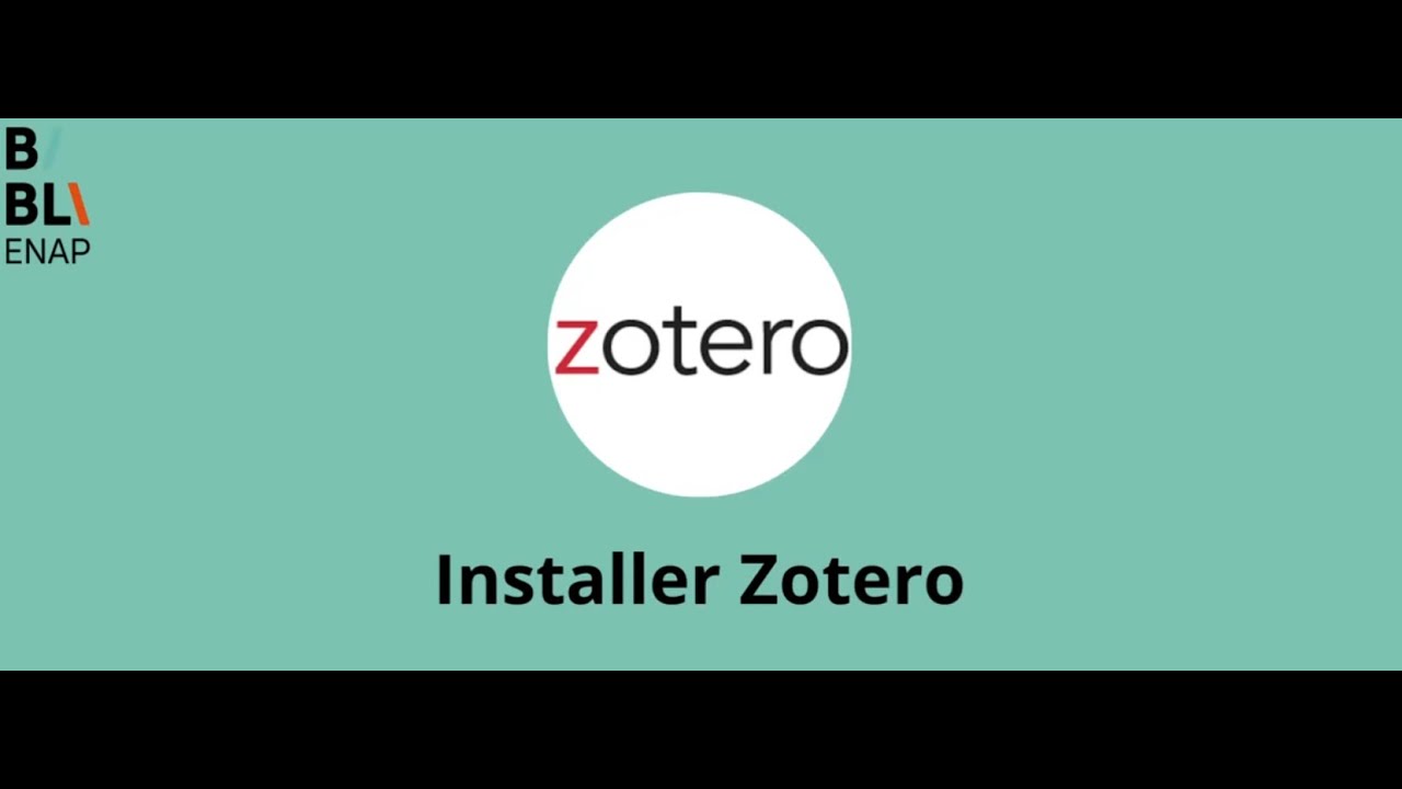 Installer Zotero et le connecteur