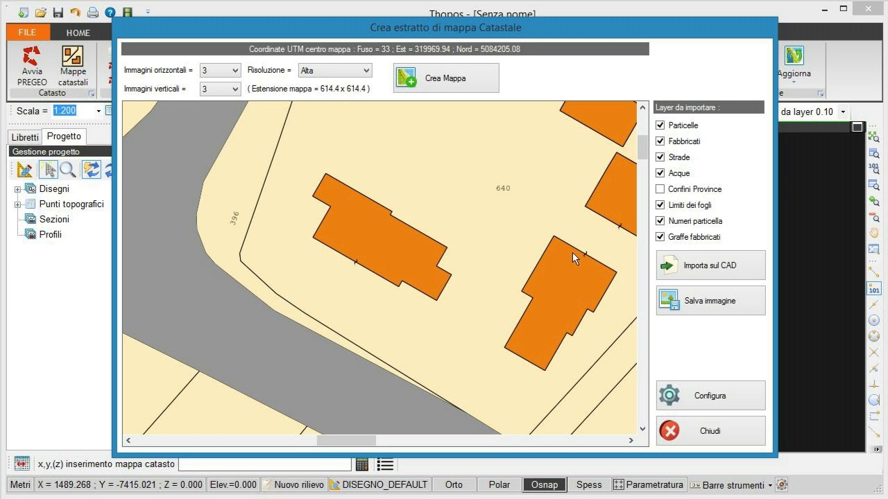 Estratti di mappa Catastali con un click