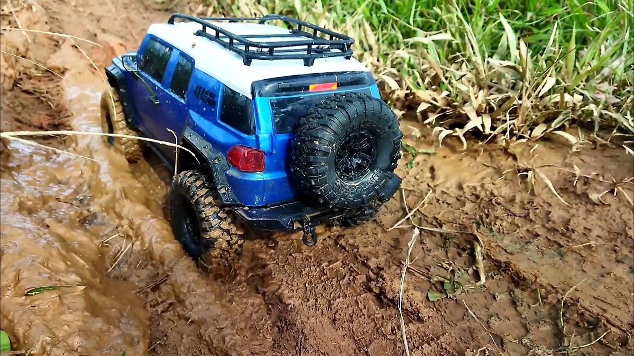 1/10  scale: Rc adventure Toyota FJ cruiser(Hbzp1007) jalan persawahan#5