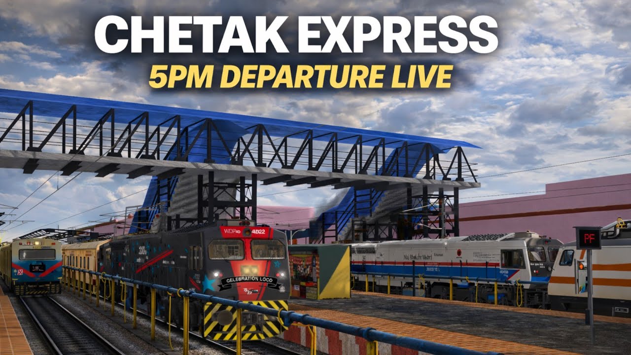 CHETAK EXPRESS 🚆 | MSTS LIVE 5PM DEPARTURE 🔥