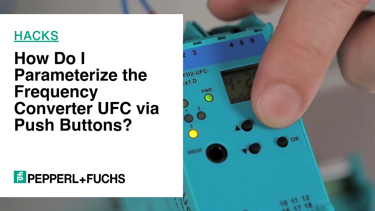How To: How Do I Parameterize the Frequency Converter UFC via Push Buttons?