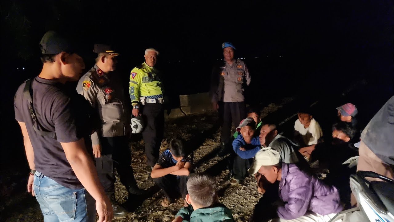 Kapolsek Pusakanagara Pimpin Patroli KRYD Malam Minggu, Antisipasi Tawuran & Gangguan Kamtibmas Lain