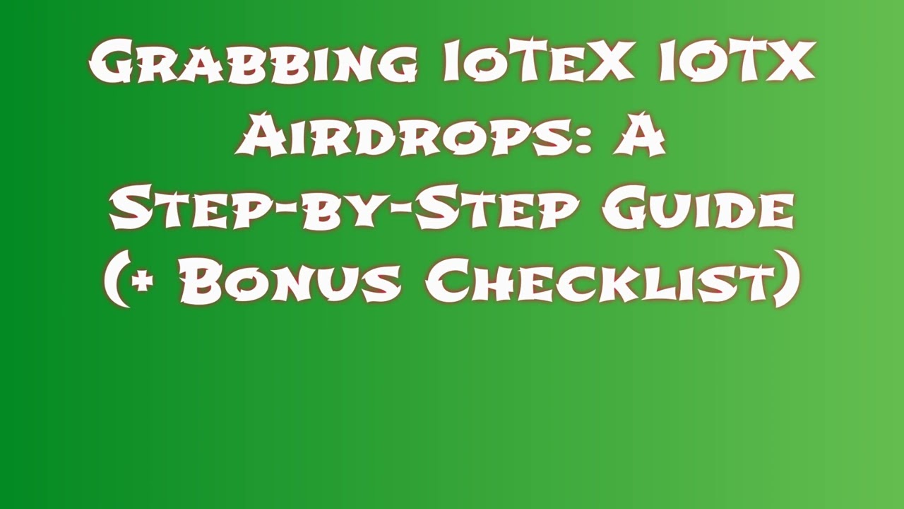 Grab IoTeX IOTX Airdrop for Free | Learn How to Swap or Sell IoTeX IOTX Airdrop