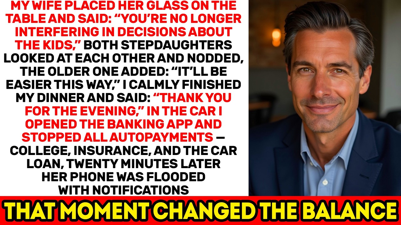 My Wife Said I Don’t Decide Anything About the Kids — Twenty Minutes Later Payments Stopped