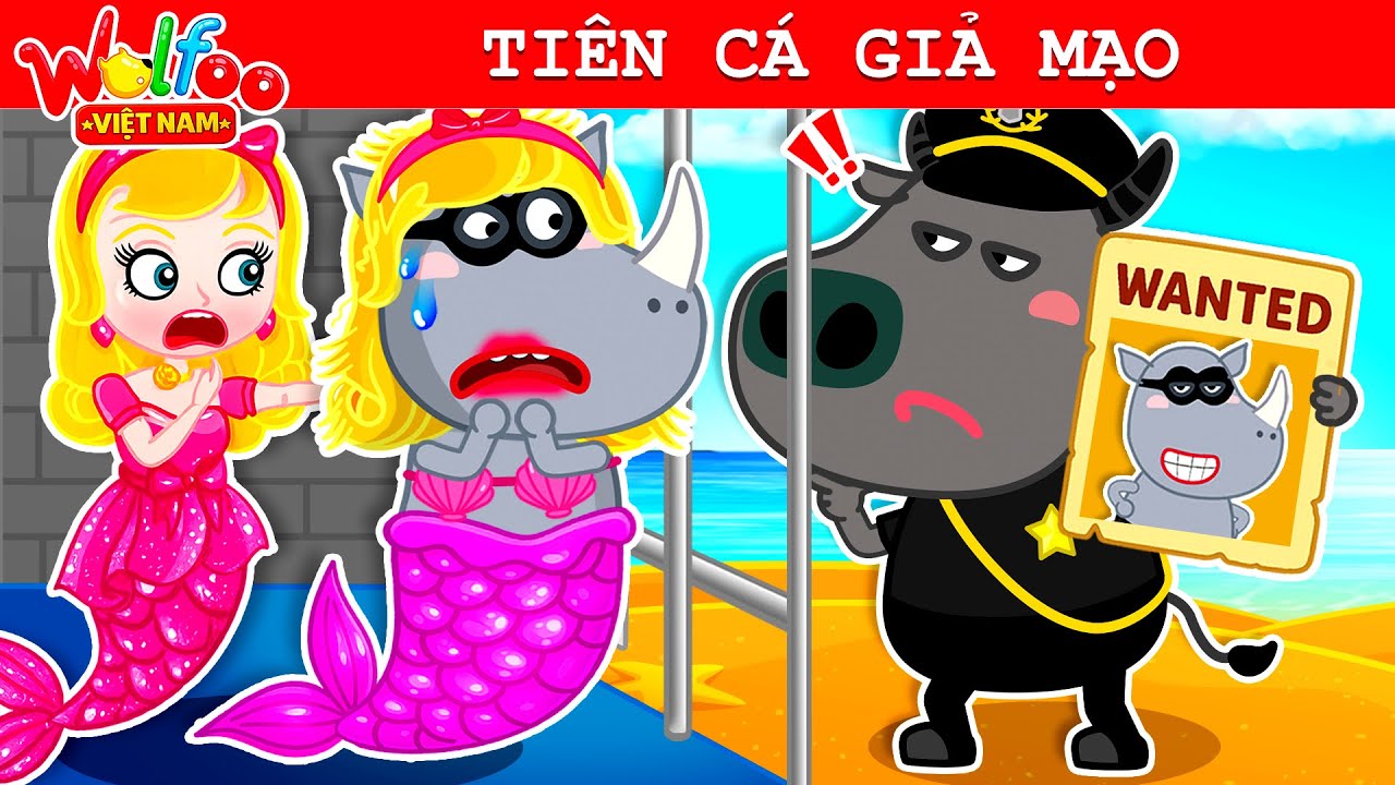 Wolfoo Việt Nam ⭐ Trộm Tê Giác Giả Mạo Làm Tiên Cá | Dạy Bé Kỹ Năng An Toàn | Hoạt Hình Thiếu Nhi
