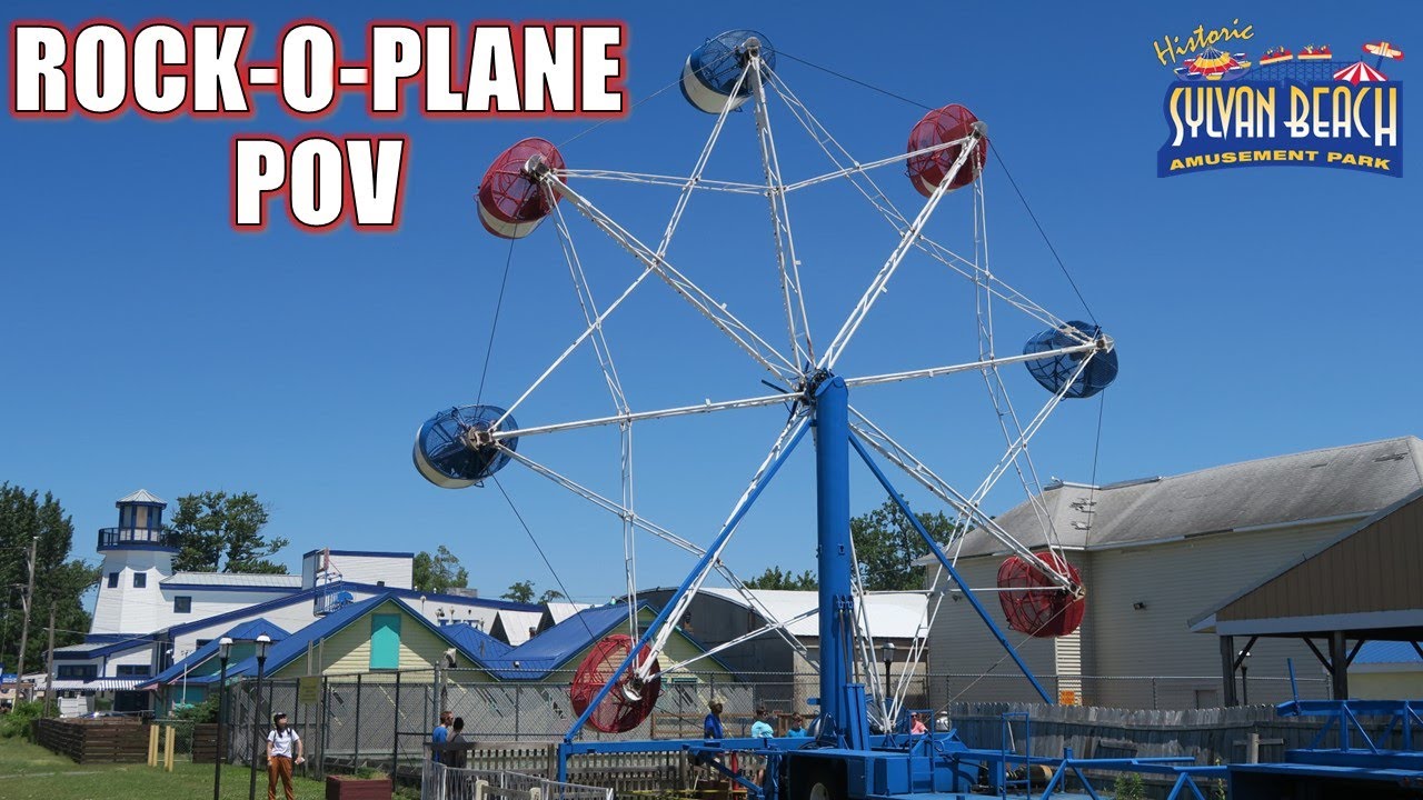 Rock-O-Plane POV (4K 60FPS), Sylvan Beach Amusement Park Eyerly Flat Ride | Non-Copyright