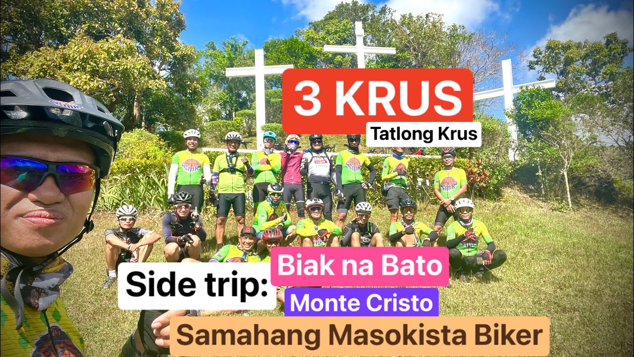 Tatlong Krus,Brgy Cumba,Side trip Biak na bato & Monte Cristo,Batangas City Bike Adventure by SMB