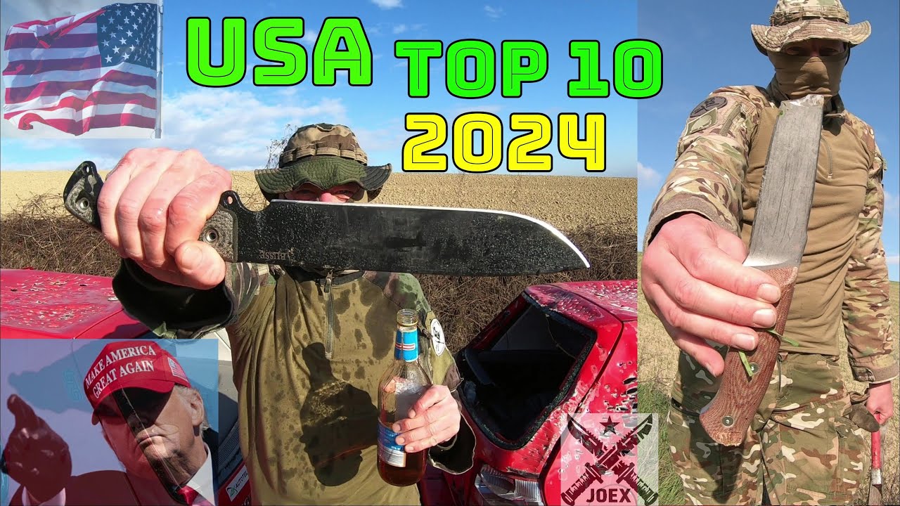 TOP 10 USA MADE KNIVES SURVIVORS 2024 - MAKE AMERICA GREAT AGAIN - MAGA JOEX - BEST OF THE USA