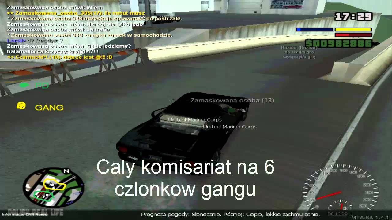 Napad PD na Gang UMC | Gta Mta San Andreas PRL