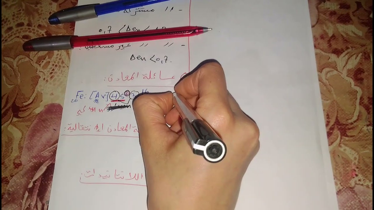 كيفية ايجاد العائلة للعنصر الكيميائي (الجزء01)