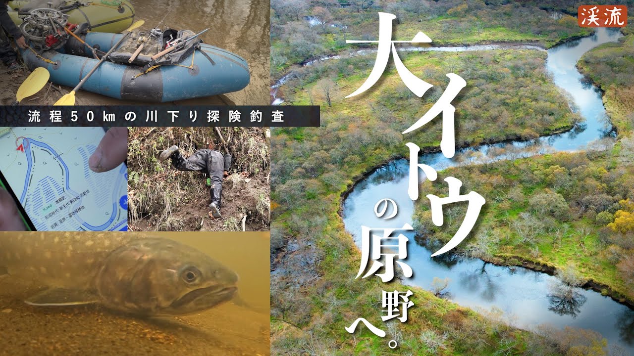 【渓流釣り】アプローチ難の原野は大イトウとアメマスの楽園なのか。4日間をかけた川下り探険釣査！