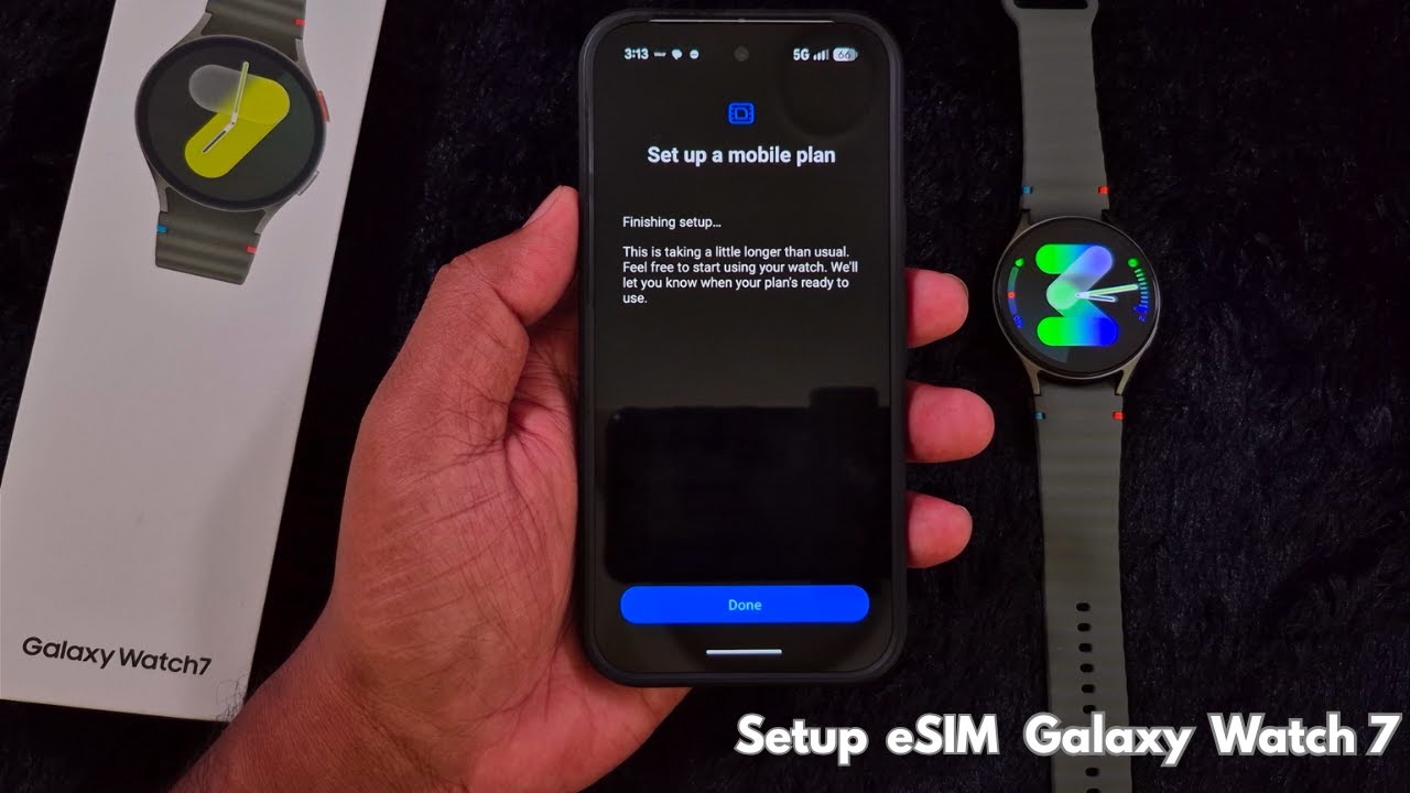 Как настроить eSIM на Samsung Galaxy Watch 7 LTE | Активация тарифного плана Jio Mobile