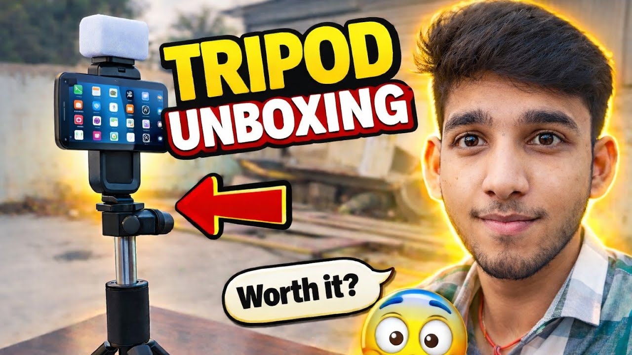 Unboxing a tripod 😮#vlog 