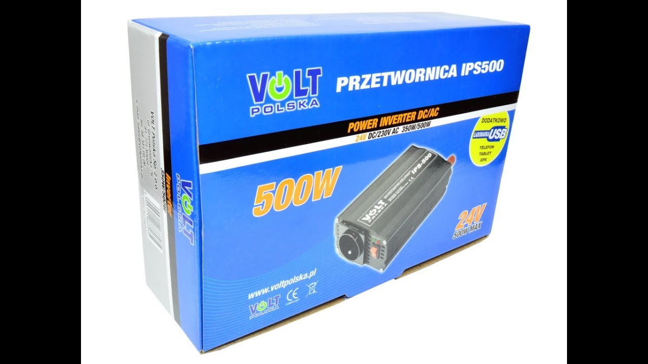 IPS-500 24V 350W/500W Volt Polska - Test przetwornicy