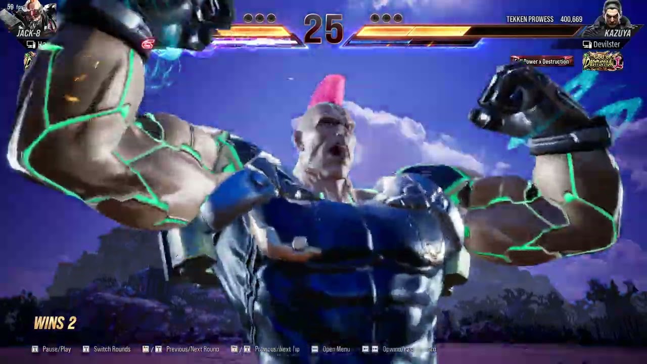 My Jack-8 is out of control against[Devilster].Jack 8 vs Kazuya.