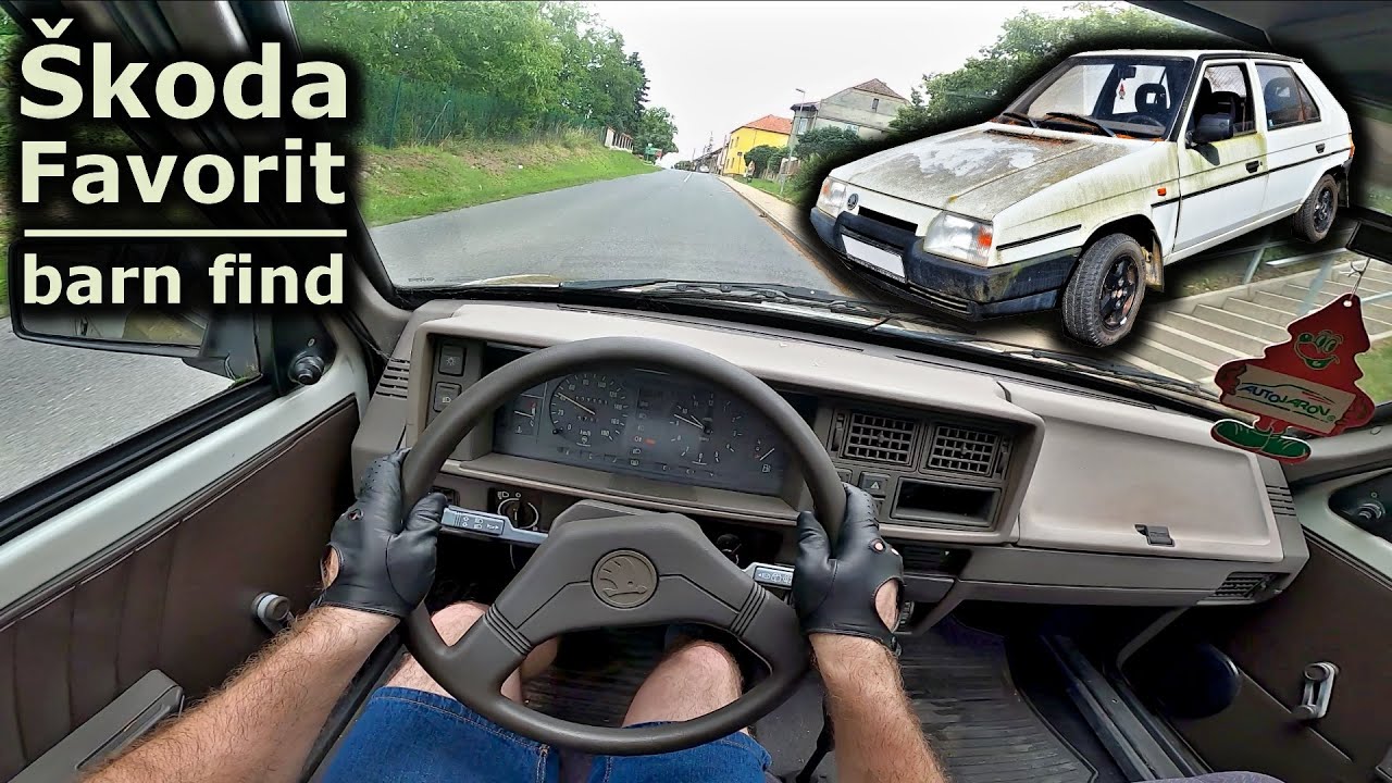 1990 Škoda Favorit - barn find | POV test drive | #DrivingCars